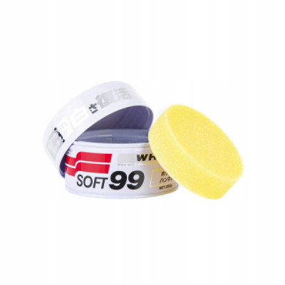 Soft99 White Soft Wax 350g - twardy wosk do jasnych lakierów Soft99 White Soft Wax 350g - twardy wosk do jasnych lakierów
