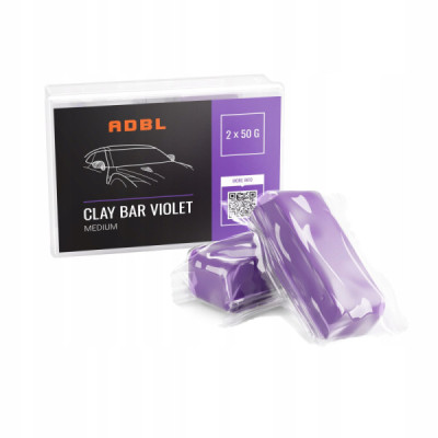 ADBL Clay Bar Violet 2szt 50g - średnio twarda glinka lakiernicza ADBL Clay Bar Violet 2szt 50g - średnio twarda glinka lakiernicza