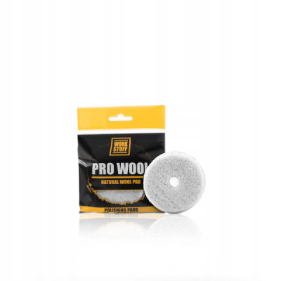 Work Stuff Pro Wool 80mm - pad polerski z naturalnej wełny owczej Work Stuff Pro Wool 80mm - pad polerski z naturalnej wełny owczej