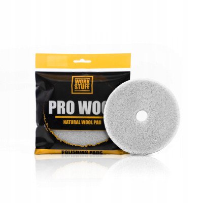 Work Stuff Pro Wool 130mm - pad polerski z naturalnej wełny owczej Work Stuff Pro Wool 130mm - pad polerski z naturalnej wełny owczej
