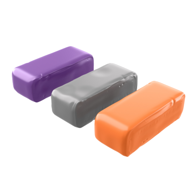 ADBL Clay Bar Rainbow Set - zestaw glinek lakierniczych o 3 twardościach ADBL Clay Bar Rainbow Set - zestaw glinek lakierniczych o 3 twardościach