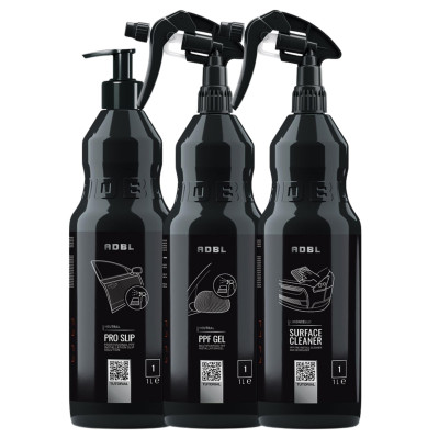 ADBL zestaw do aplikacji PPF - Pro Slip 1L + PPF GEL 1L + Surface Cleaner 1L