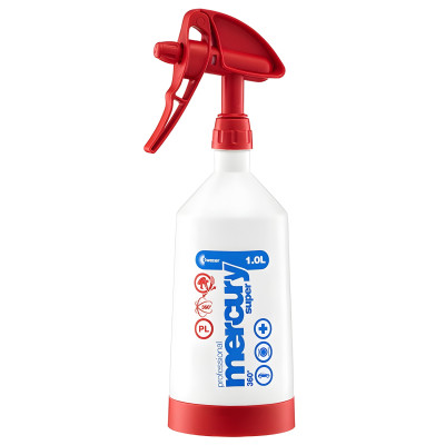 KWAZAR Mercury 1L 360° PRO+ Czerwony - atomizer z pompką Double Action