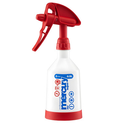 KWAZAR Mercury 500ml 360° PRO+ Czerwony - atomizer z pompką Double Action